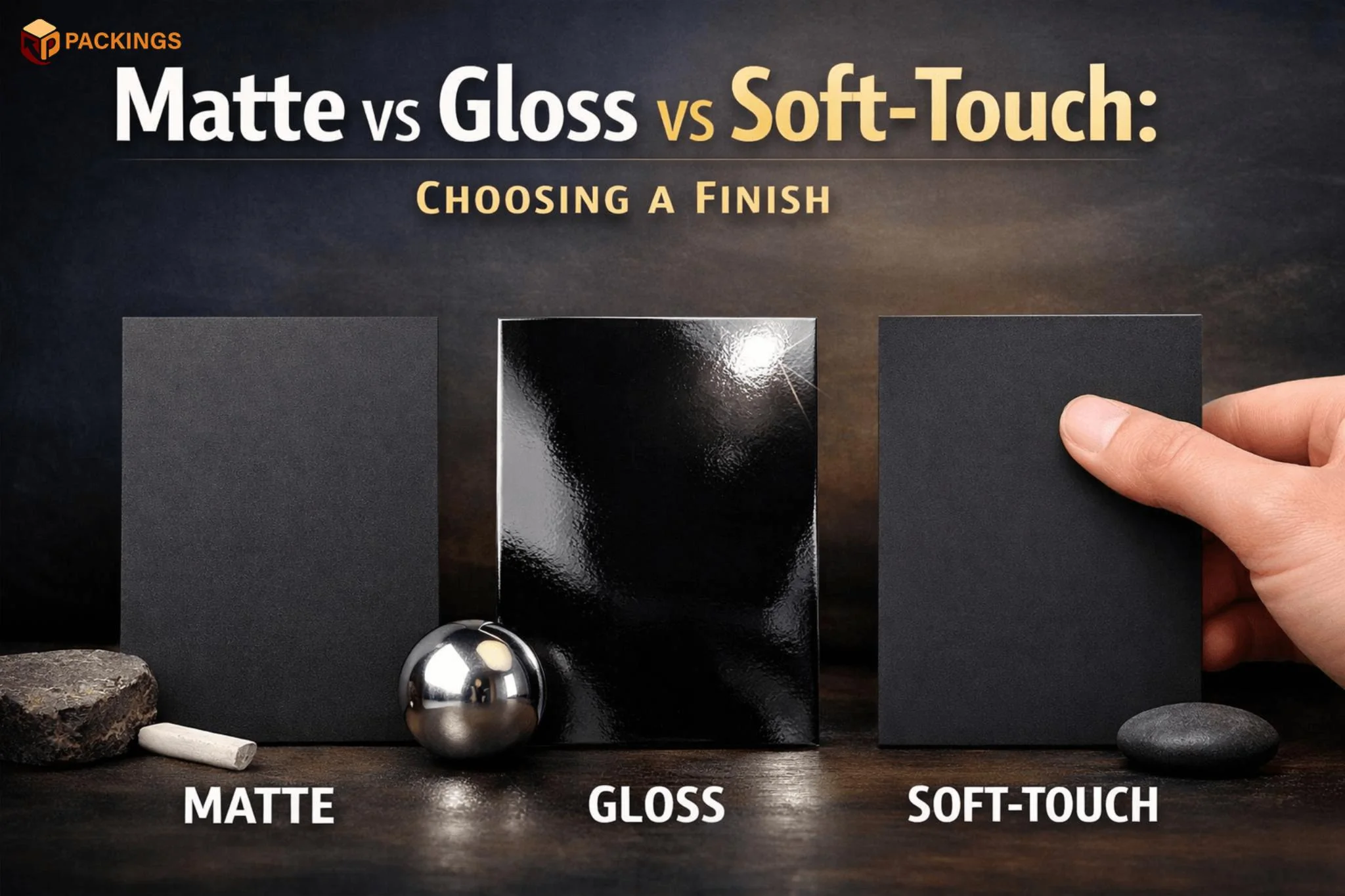 Matte vs Gloss vs Soft-Touch: Choosing a Finish