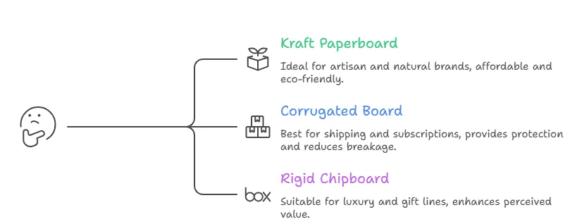 Meterials for candles packaging
